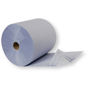 Rollo de papel azul Premium, 512 usos por rollo (2 rollos)